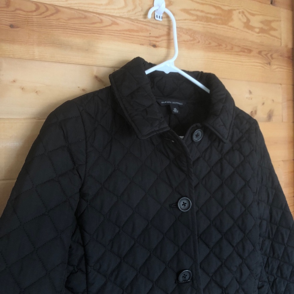 Banana Republic Black Puffer Jacket XS - Picture 2 of 5
